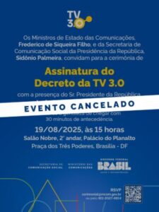 Governo adia decreto da TV 3.0 que inclui tecnologia americana