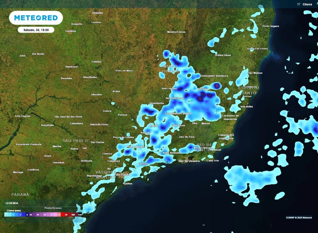 Temporais com raios atingem o Norte neste sábado, 30