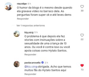 Paola Carosella se manifesta e explica razão de briga com Blogueirinha