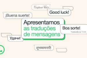 Recurso de tradução de mensagens instantâneas do WhatsApp
