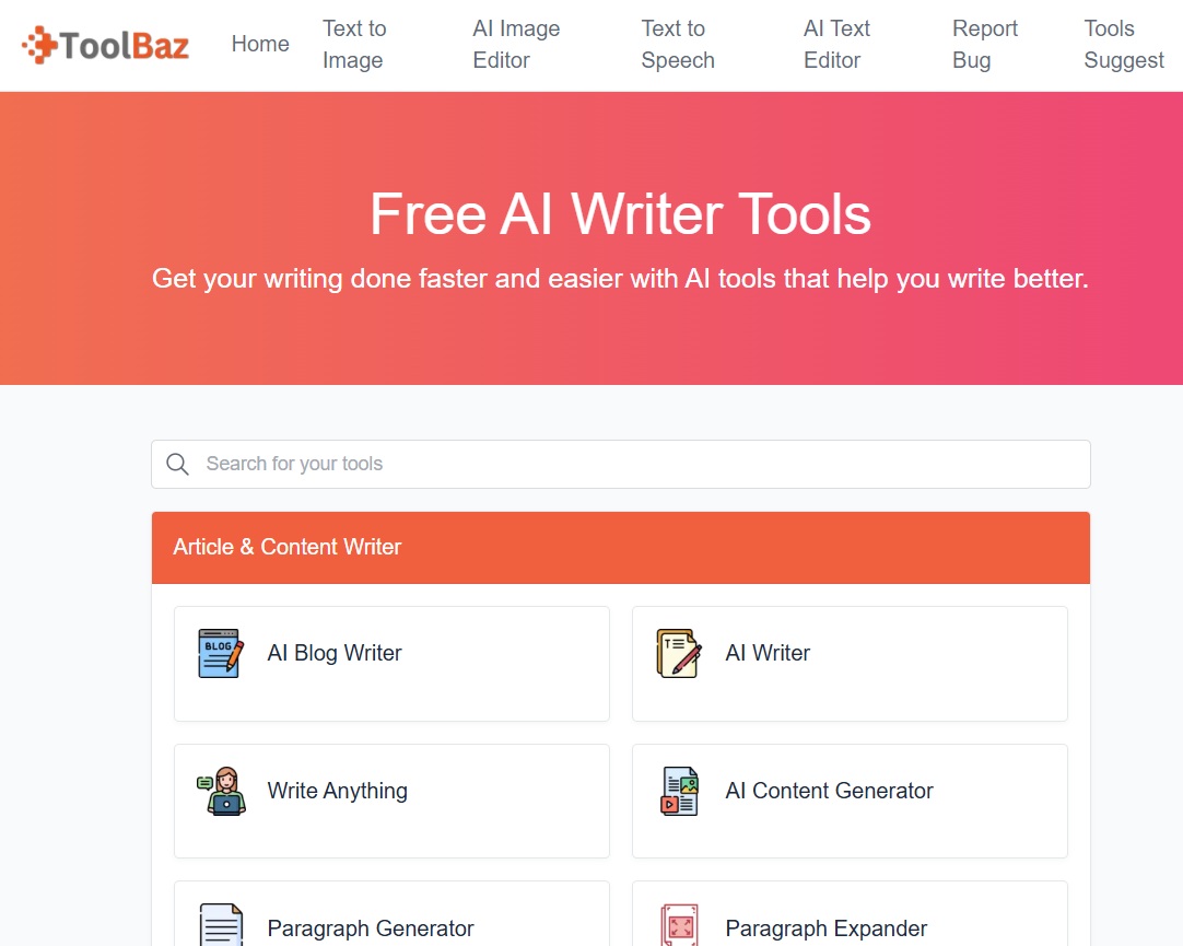 ToolBaz, a máquina (digital) de escrever