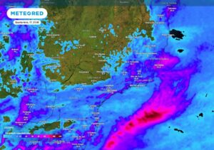 Ciclone no Atlântico traz chuva e vento ao Sudeste nesta quarta-feira, 17