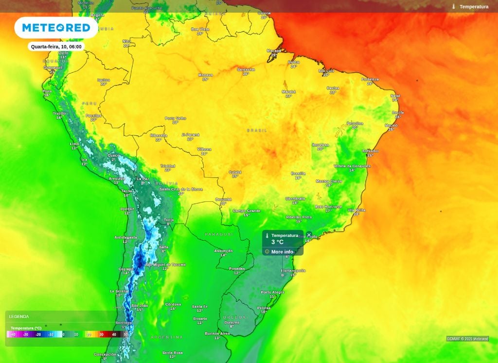 Acima de 40ºC: calor extremo atinge o Centro-Oeste nesta quarta-feira, 10