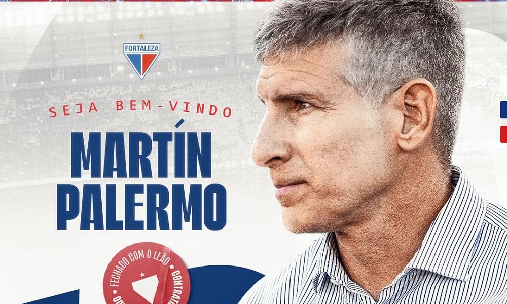 Fortaleza anuncia técnico Martín Palermo para fugir do rebaixamento no Brasileirão