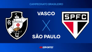 Confira a transmissão da Jovem Pan do jogo entre Vasco e São Paulo