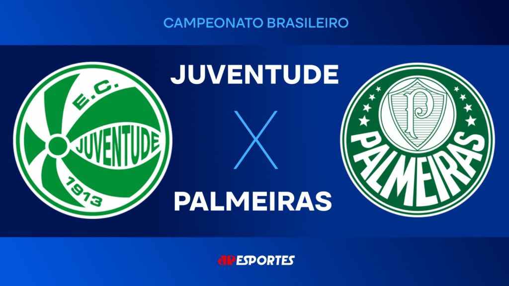 Confira a transmissão da Jovem Pan do jogo entre Juventude e Palmeiras