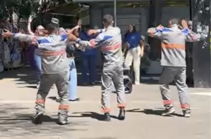 Tercerizados da Enel são criticados nas redes sociais por gravarem ‘dancinha’ em SP