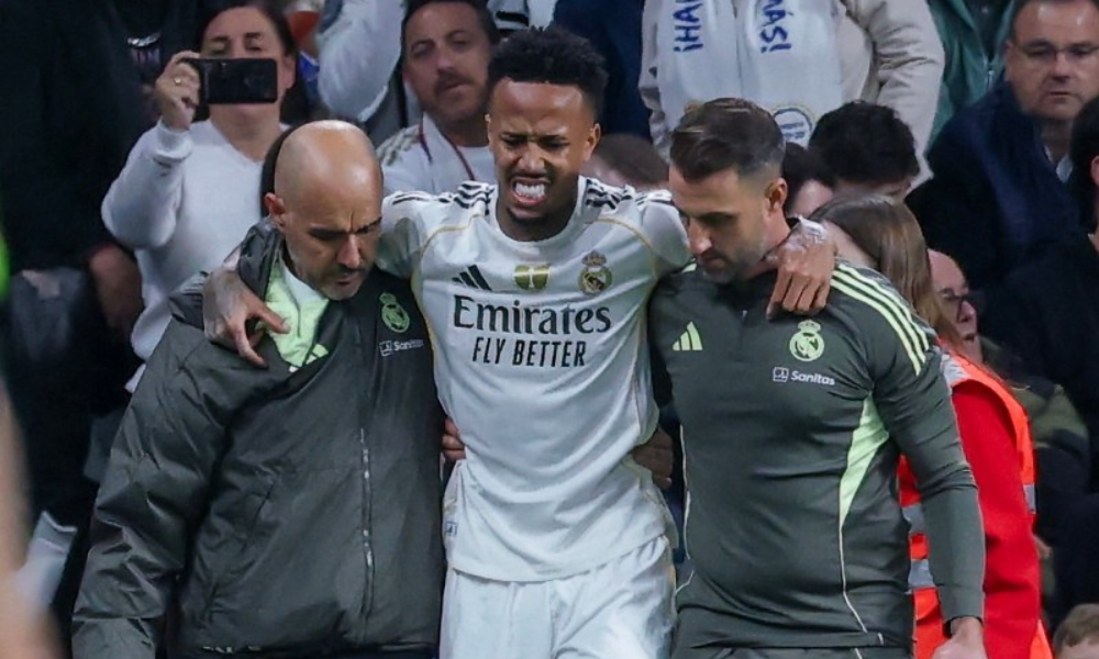 Éder Militão sofre lesão e desfalcará Real Madrid por 4 meses