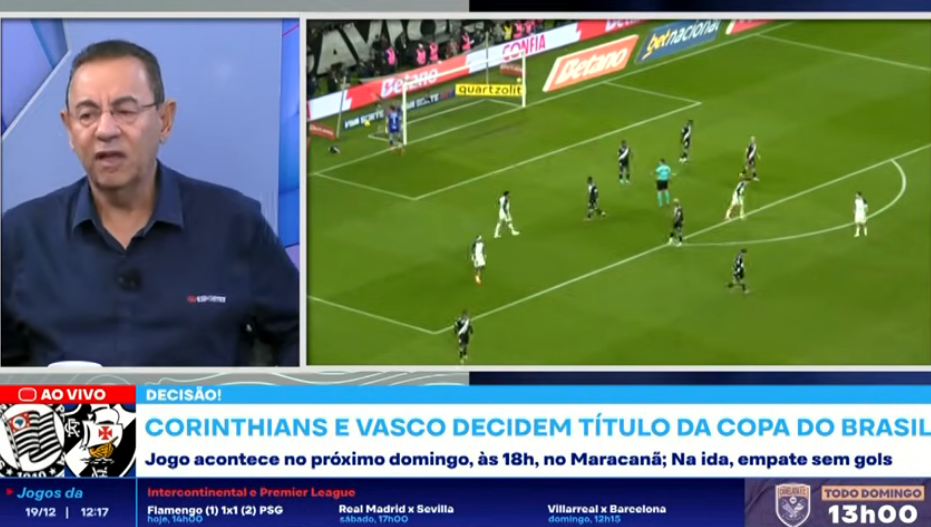Flávio Prado diz que Corinthians e Vasco ‘mereciam mais cair do que chegar numa decisão’