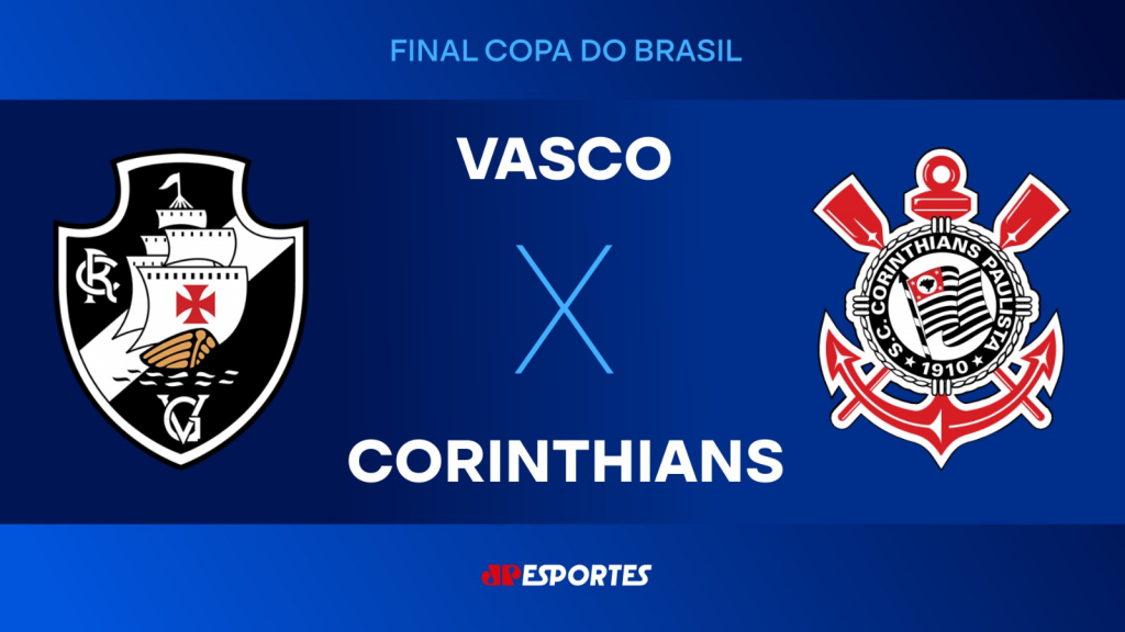 Confira a transmissão da Jovem Pan do jogo entre Vasco x Corinthians